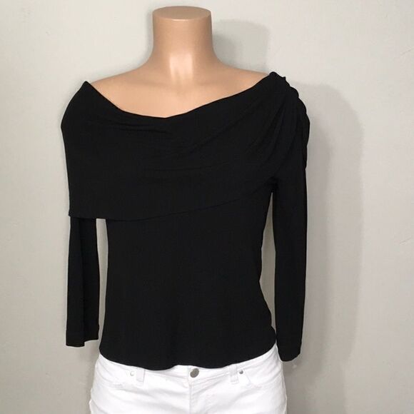 New Karen Kane pleated drape neck top. New. - Picture 2 of 9